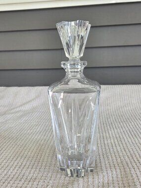 Lenox Crystal Decanter with Glass Stopper, Signed
